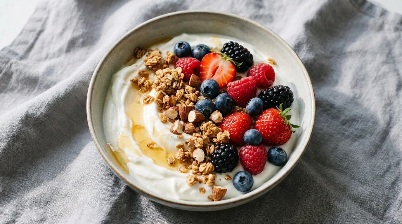Skyr mit Beeren und Granola